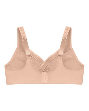 Glamorise 1003 Cafe MagicLift Minimizer Wire Free Bra myselflingerie.com